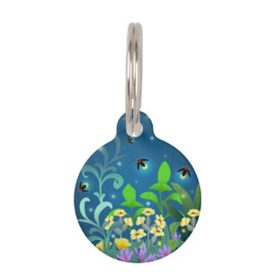 Fireflies Pet ID Tag