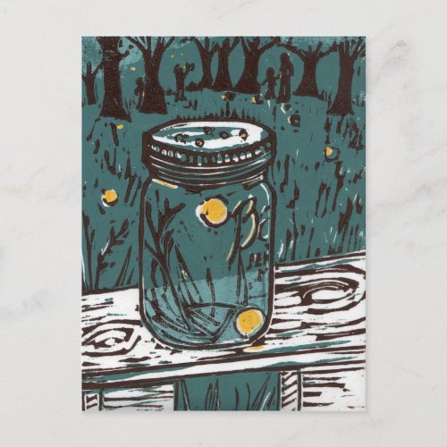 Fireflies Postcard