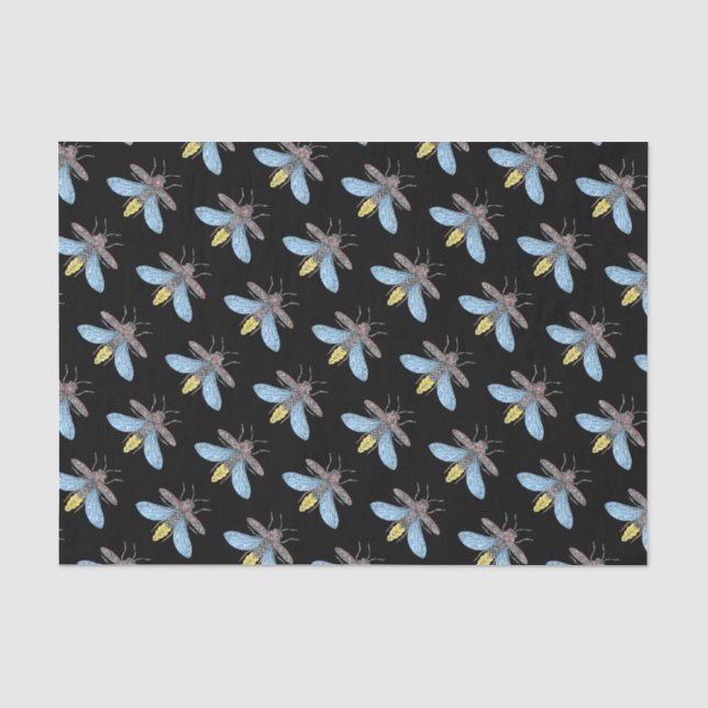 Firefly (black) - Tissue Paper (Front)