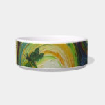 Firefly Cat (Small Dog) Bowl<br><div class="desc">'Firefly' is an oil painting by Paris Wyatt Llanso.</div>