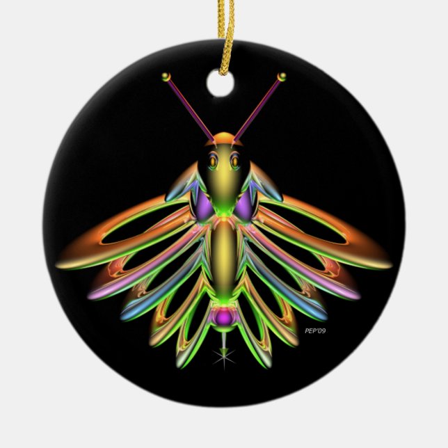 Firefly Ceramic Ornament (Front)