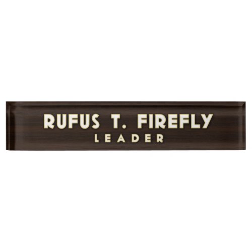 Firefly Desk Nameplate