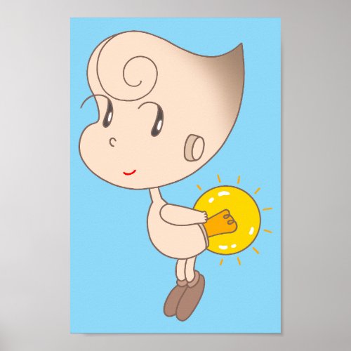 Firefly fairy that illuminates the heart. poster