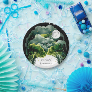 Firefly Fantasy Woodland Birthday Paper Plates