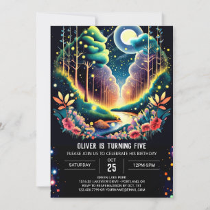 Firefly Fantasy Woods Birthday Invitation