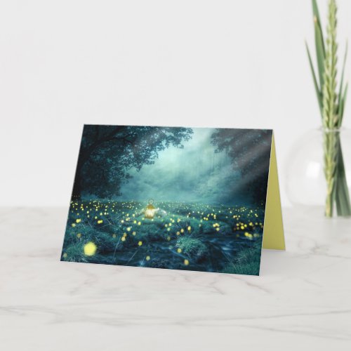 Firefly forest card