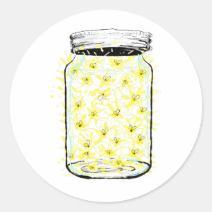 Firefly Frenzy Classic Round Sticker
