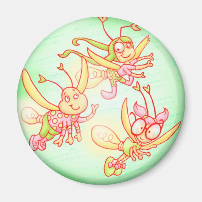 Firefly friends green magnet (Front)