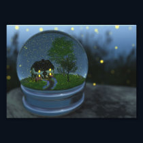 Firefly Globe Photo Print
