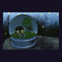 Firefly Globe Print