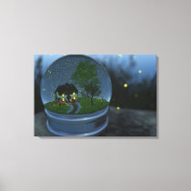 Firefly Globe Wrapped Canvas