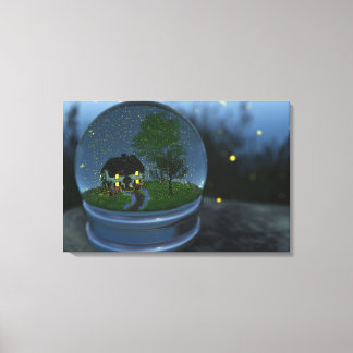 Firefly Globe Wrapped Canvas Print