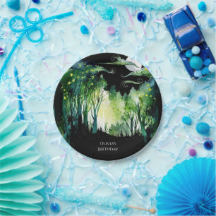 Firefly Glow Woodland Birthday Paper Plates