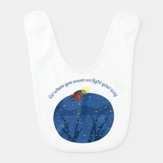 firefly insect Baby Bib nature lover