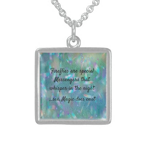 Firefly Magic Watercolor Jewelry Necklace
