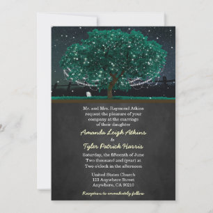 Firefly Oak Tree Wedding Invitations