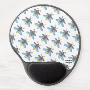 Firefly (pattern white) - Gel Mouse Pad