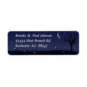 Firefly Summer Evening Return Address Label