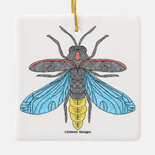 Firefly (white) - Ceramic Ornament