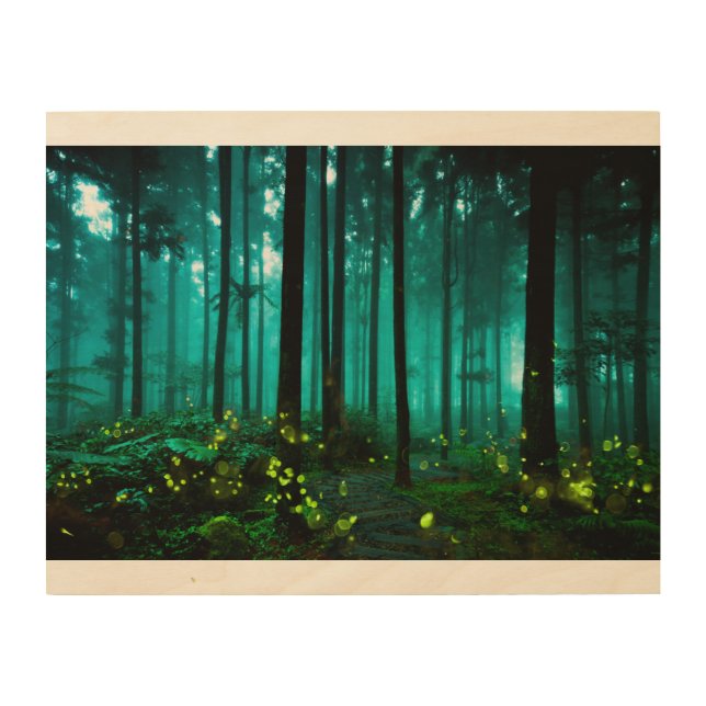 Firefly Wood Wall Art (Front)