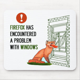 Firefox has encountered a problem with windows mouse pad