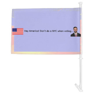 FIREFOXNEWS ONLINE™ Mamdani MEME Car Flag