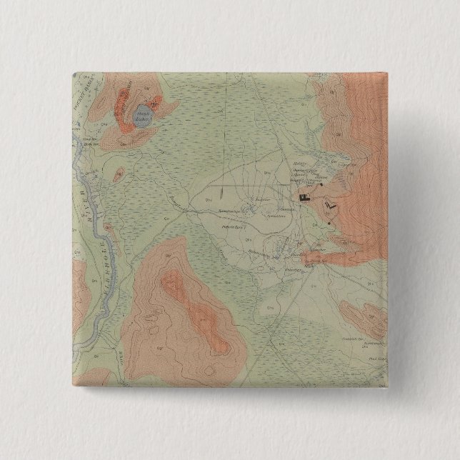 Firehole Geyser Basin Pinback Button (Front)