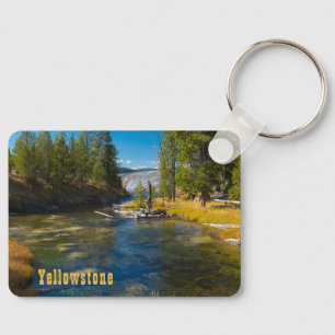 Firehole River Upper Geyser Basin Yellowstone Keychain