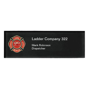 FIrehouse Alarm Dispacther Name Tag