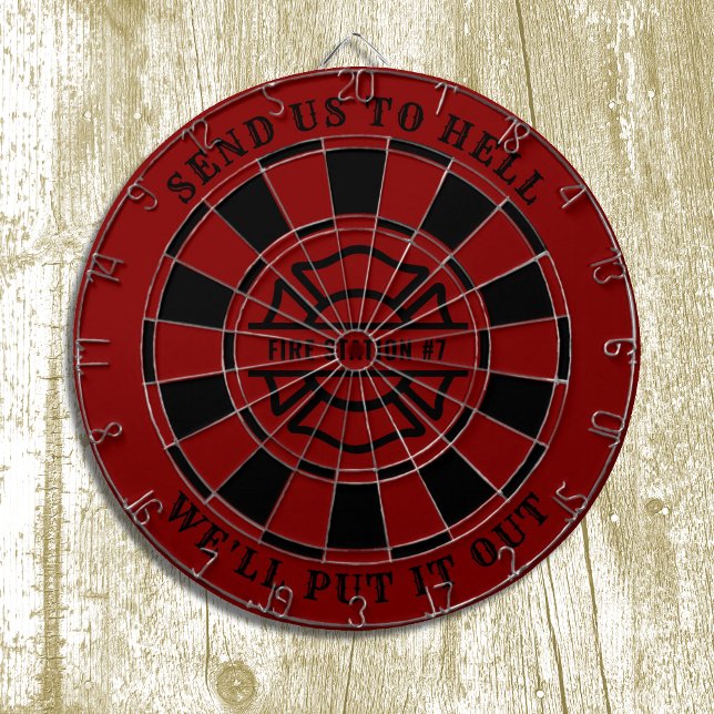 Firehouse Fire Station Fireman Dartboard and Darts (Creator Uploaded)