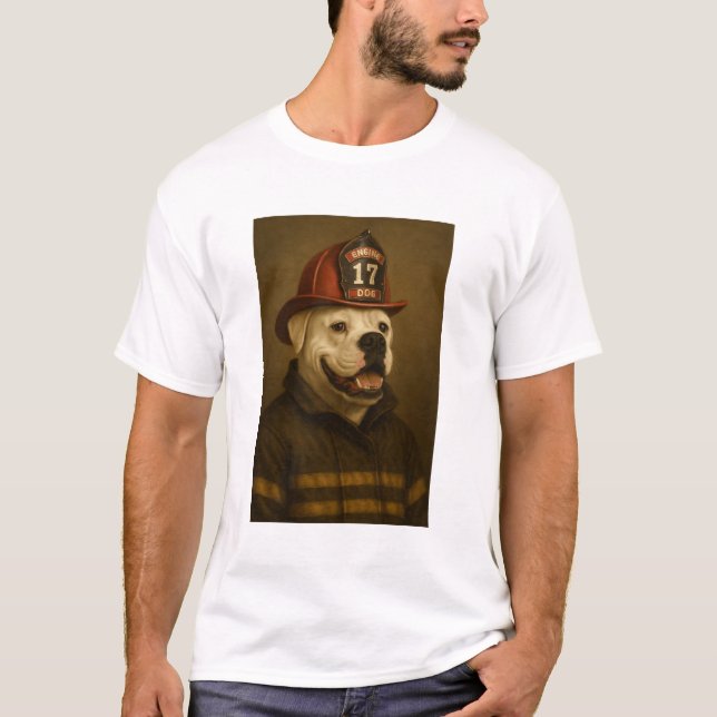 Firehouse Hero: The Pup of Engine 17 T-Shirt (Front)