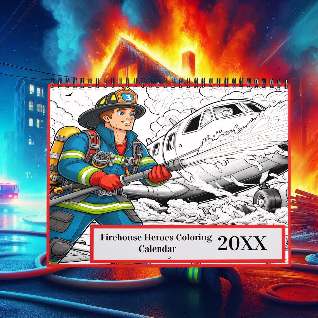 Firehouse Heroes Coloring 2025/2026 Calendar (Creator Uploaded)