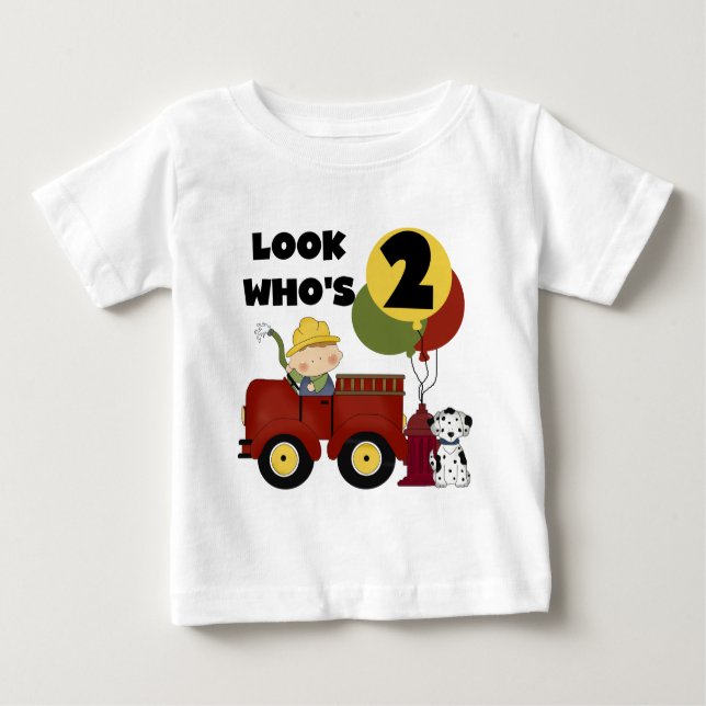 Fireman 2nd Birthday Tshirts and Gifts (Front)