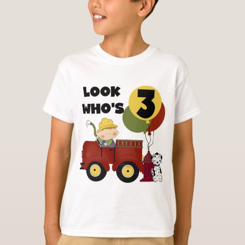 Fireman 3rd Birthday T_shirts and Gifts