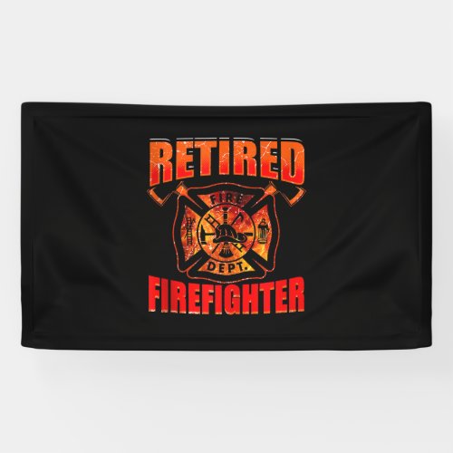 Fireman American Flag Red Line US Firefighter Banner