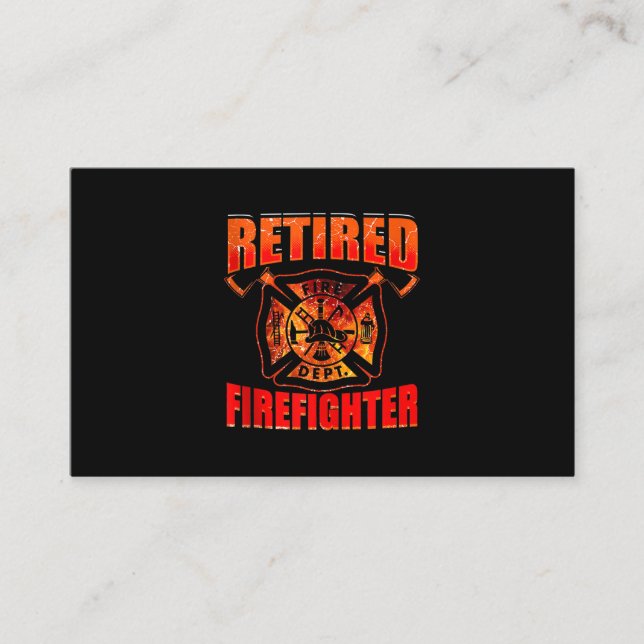Fireman American Flag Red Line US Firefighter Business Card (Front)
