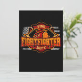 Fireman American Flag Red Line US Firefighter Gift (Standing Front)