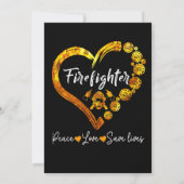 Fireman American Flag Red Line US Firefighter Gift (Back)