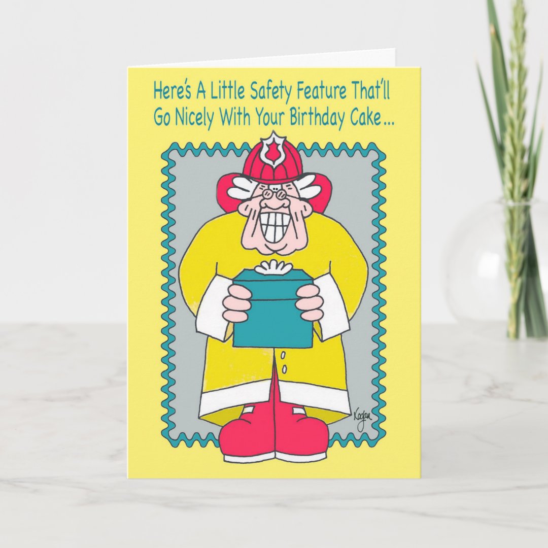 FIREMAN Birthday Card | Zazzle