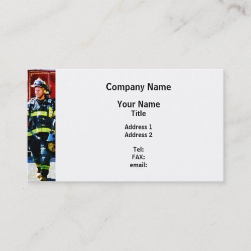 Fireman Business Card Templates