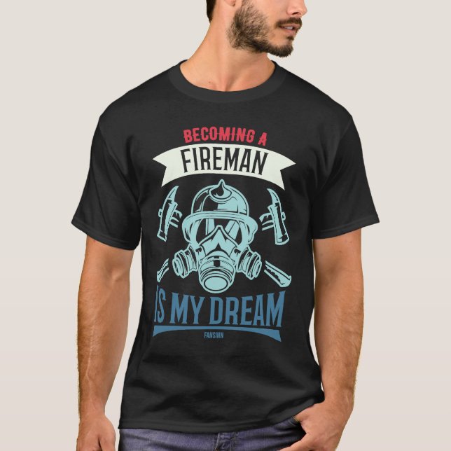 Fireman Child Fire Rescue T-Shirt (Front)