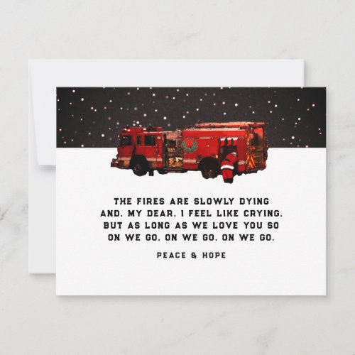 Fireman Christmas Holiday Cards
