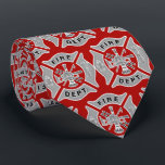 Fireman | Cool Novelty Tie for Men<br><div class="desc">For your hero firefighter colleagues, dad, boyfriend, husband... ..as a wedding gift, birthday gift, fathers day gift, retirement gift, Christmas Holiday Gift... .and more. **The background color (currently in red) is actually transparent so you can easily change it to whatever color you like: Click on the customize it button> Click...</div>