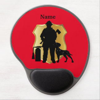 Fireman Dalmation Silhouette Mouse Pad
