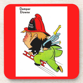 fireman Damper Downe Beverage Coaster