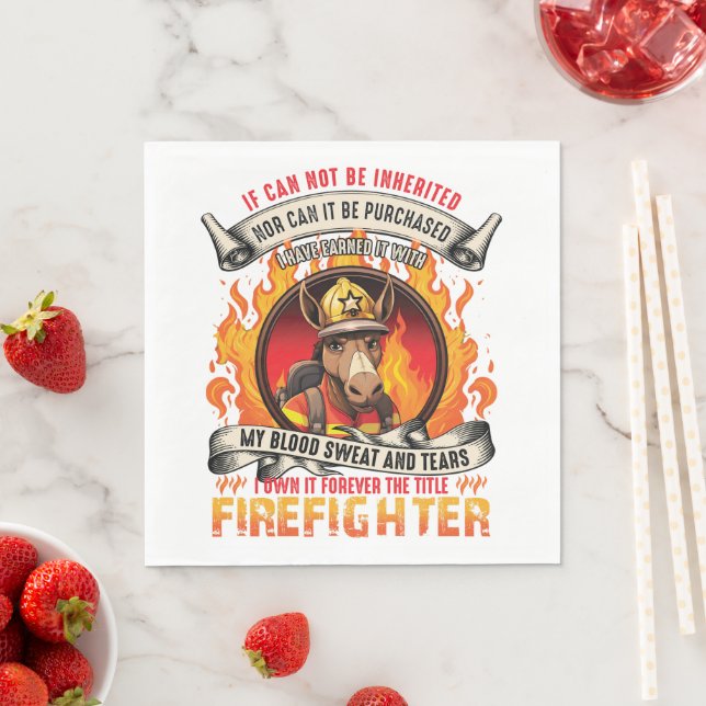 Fireman Donkey Napkins (Insitu)