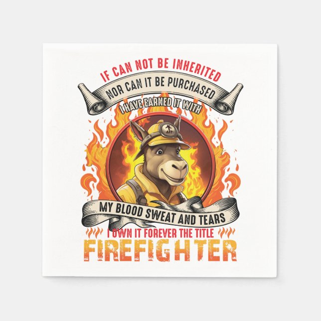 Fireman Donkey Napkins (Front)
