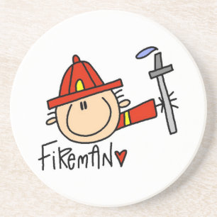 Fireman Drink Coaster