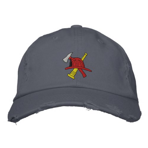 Fireman Embroidered Hat