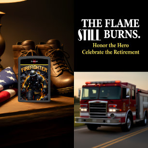 Fireman Emerging Smoke Flame Masked Hero Zippo Lighter